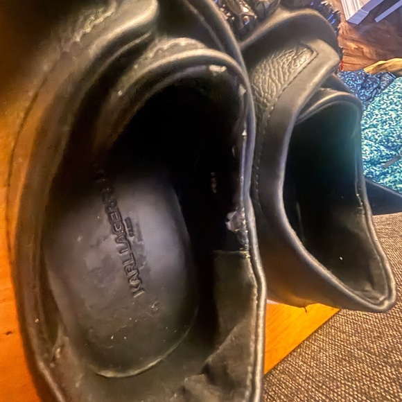 Karl Lagerfeld Black Sneakers with Embellished Strap - Picture 8 of 8